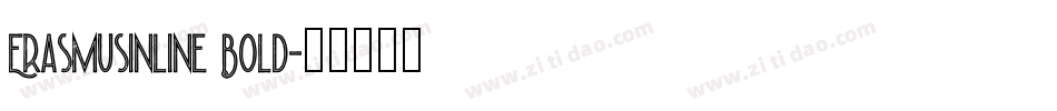 ErasmusInline Bold字体转换